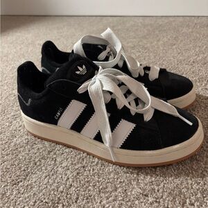 Adidas Black and White Gazelle Sneakers